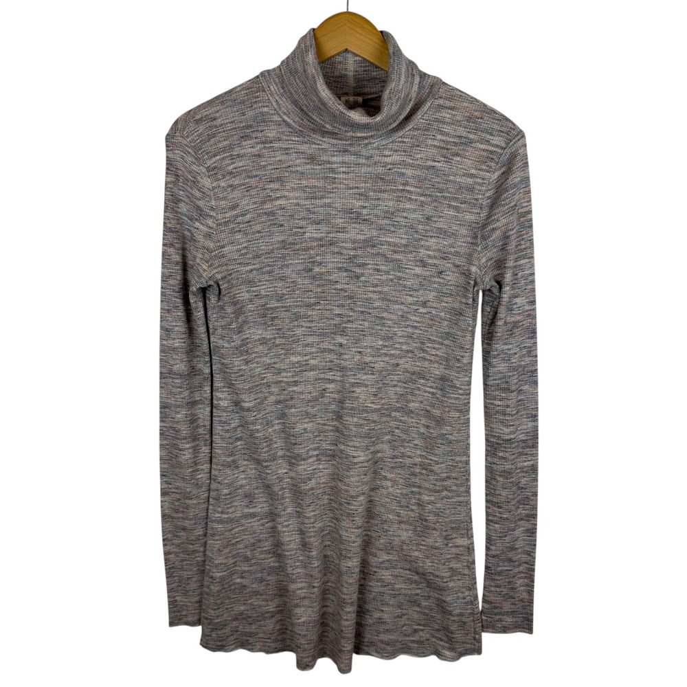 Free People‎ We The Free Ribbed Knit Turtleneck Top Size XS Long Sleeve Stretch